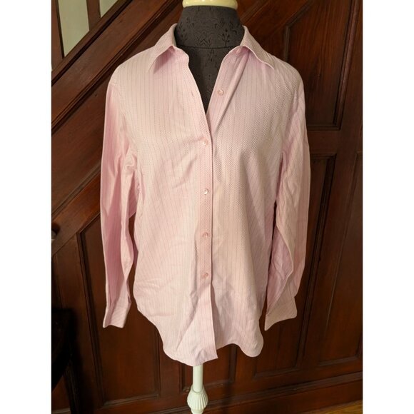 Coldwater Creek Pink 3/4 Sleeve Button-Front Blouse PM - Picture 1 of 7